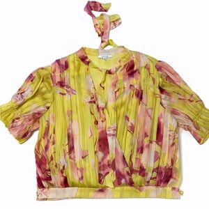 Vibrant Floral Women's Blouse